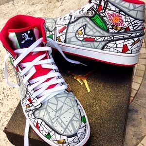 HAND PAINTED🔥custom NIKE Hare JORDAN by:norm4eva